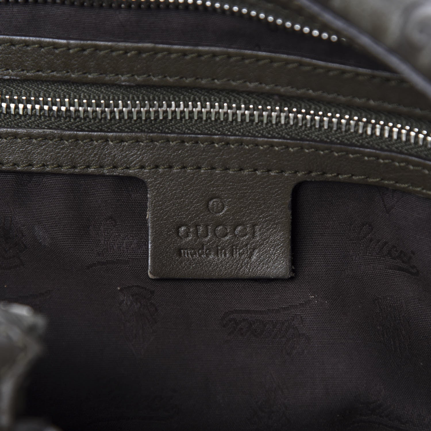 Gucci Guccissima Large GG Twins Hobo Olive Green 13 of 16