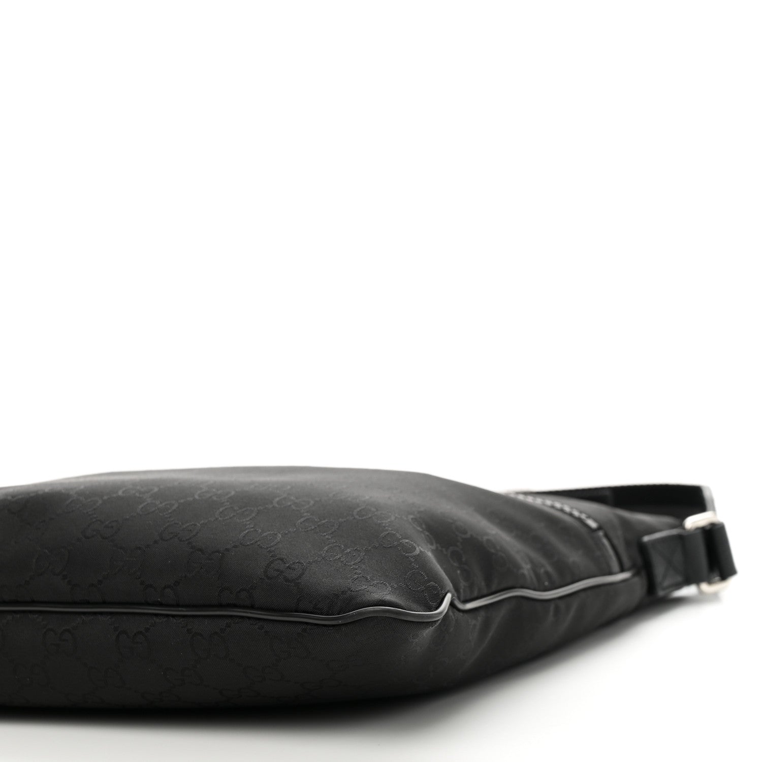 Gucci Nylon Monogram Medium Flat Messenger Bag Black 10 of 10