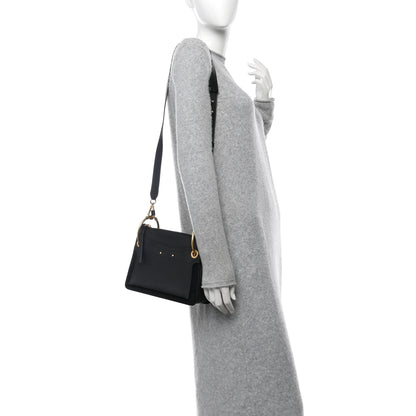 Chloe Calfskin Suede Small Roy Bag Black 2 of 10