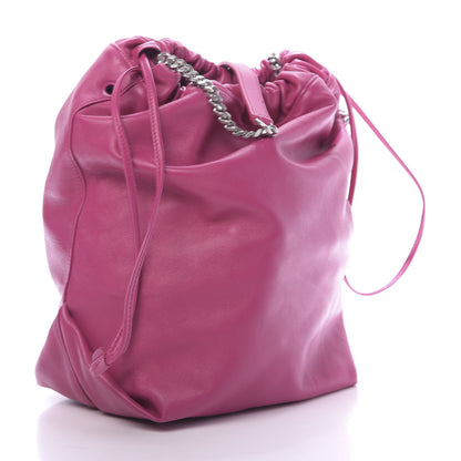 Saint Laurent Lambskin Teddy Drawstring Bag Freesia 3 of 10