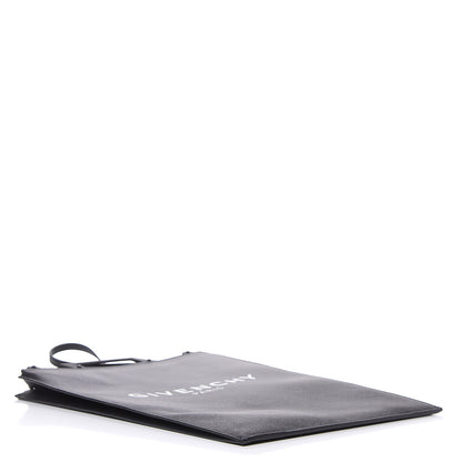 Givenchy Textured Coated Canvas Logo Print Medium Rave Tote Black 4 of 8