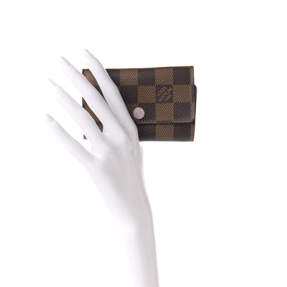 Louis Vuitton Damier Ebene Multicles 6 Key Holder Rose Ballerine 2 of 7