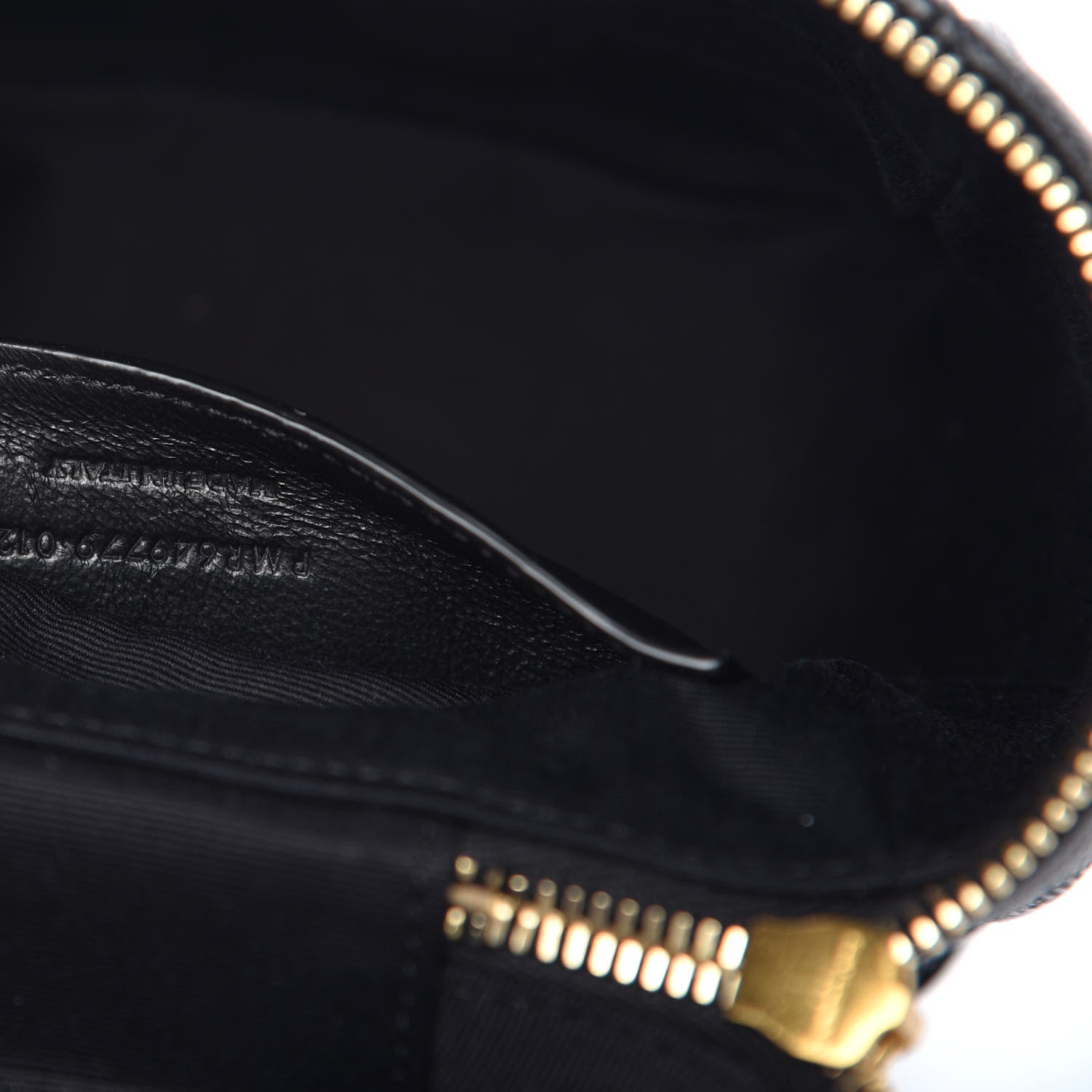 Saint Laurent Grain de Poudre Quilted 80's Vanity Bag Black 7 of 9