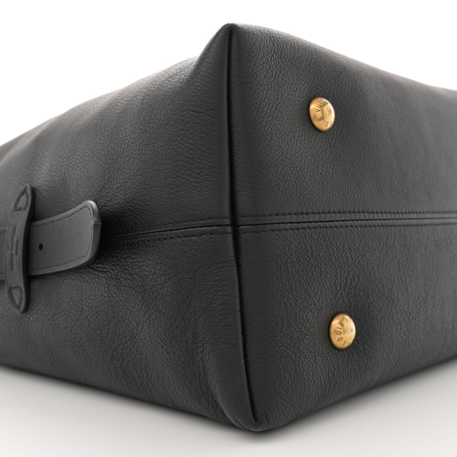 Louis Vuitton Grained Calfskin Low Key Hobo MM Black 8 of 12