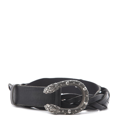 Gucci Calfskin Braided Dionysus Belt 90 36 Black 1 of 3