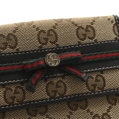 Gucci Monogram Princy Compact French Flap Wallet Brown 9 of 10