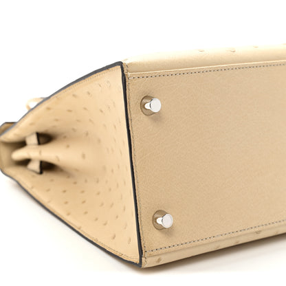 Hermes Ostrich Kelly Sellier 28 Parchemin 9 of 10