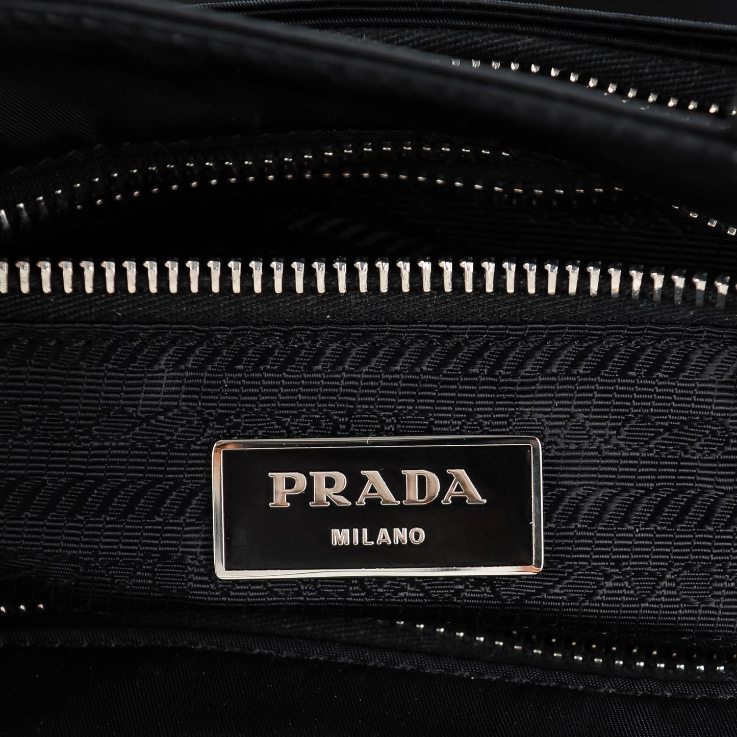 Tessuto Nylon Vela Diaper Bag Black