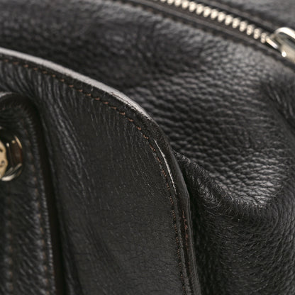 Chanel Calfskin Bolt Bowler Black 10 of 15