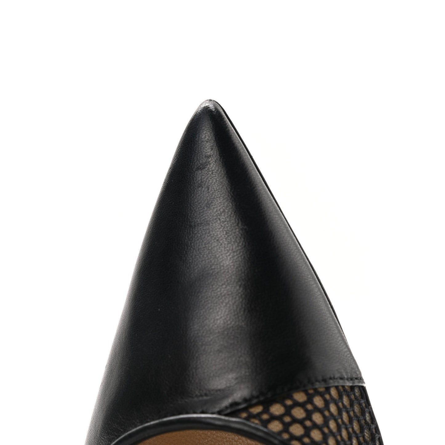 Mesh Calfskin Love 100 Pumps 37 Black