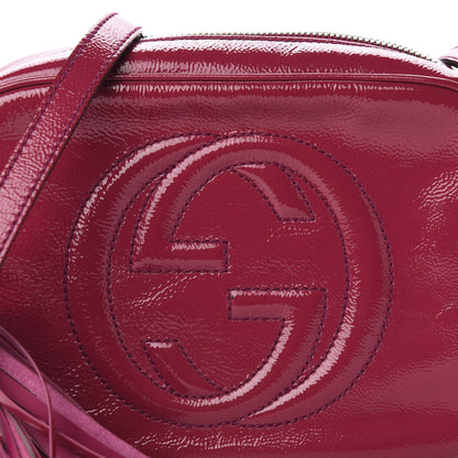 Gucci Soft Patent Small Soho Disco Bag Bright Bougainvillea 12 of 12