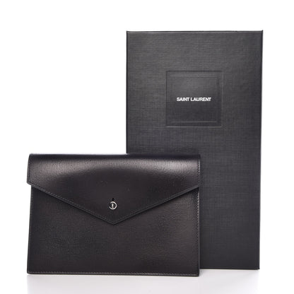 Saint Laurent Calfskin Passport Holder Black 7 of 7
