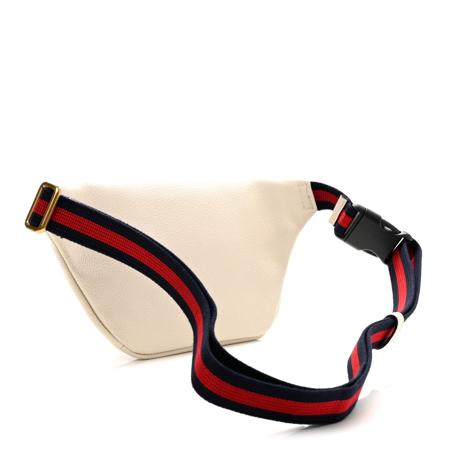 Grained Calfskin Small Logo Belt Bag White