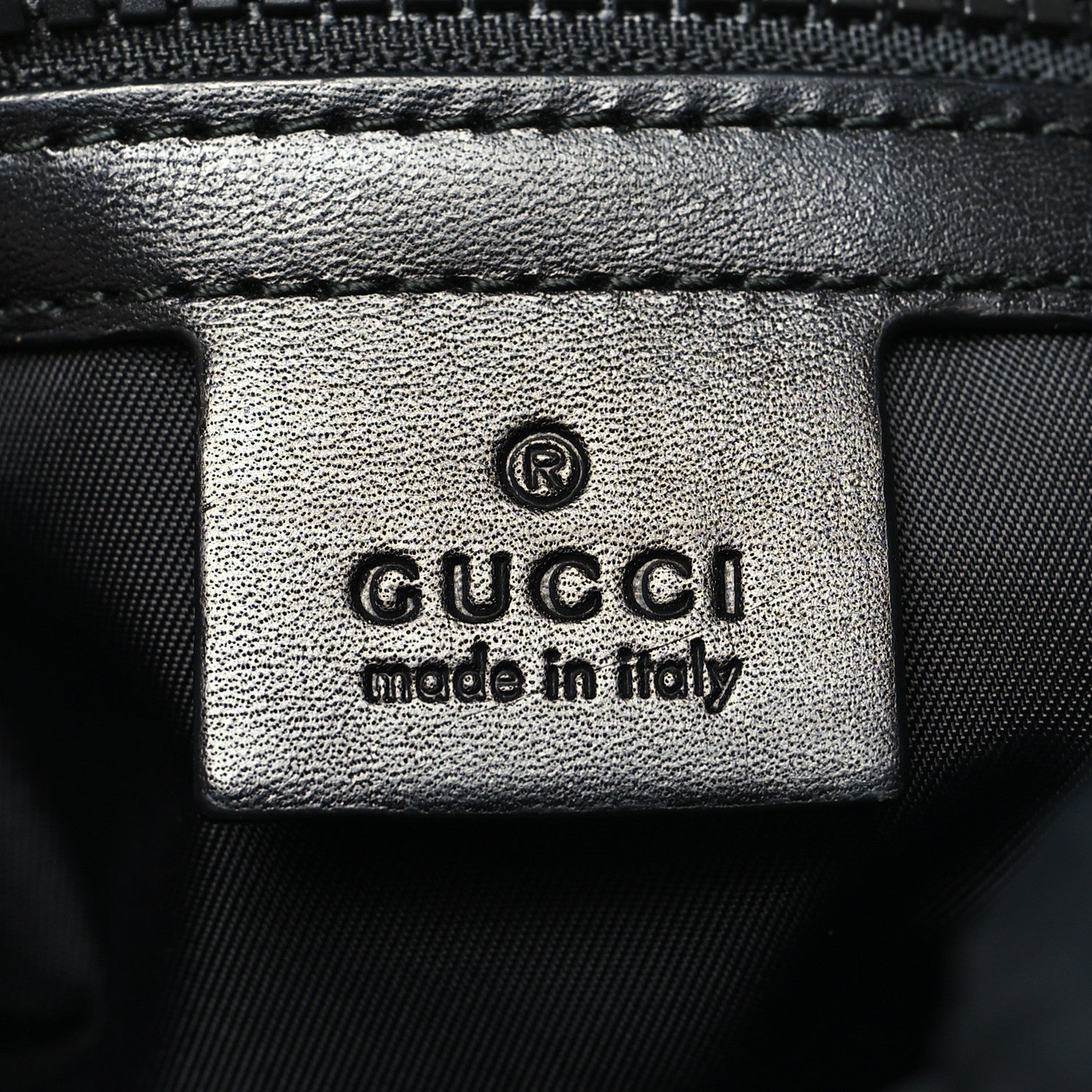 Gucci Techno Canvas Web L'Aveugle Par Amour Embroidered Double Buckle Backpack Black 6 of 11
