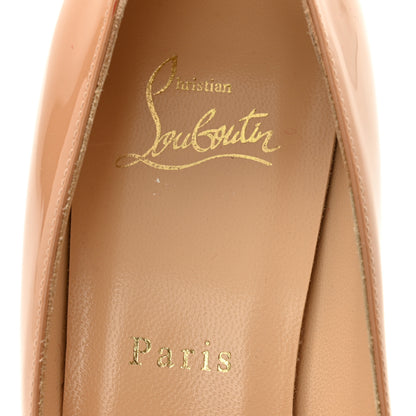 Christian Louboutin Patent Mistica 60 Pumps 38 Nude 6 of 9