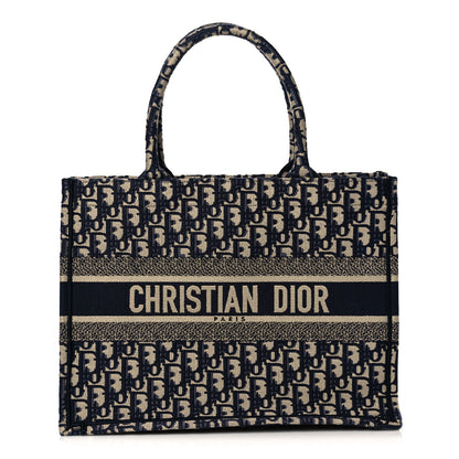 Christian Dior Oblique Medium Book Tote Blue Multicolor 1 of 10