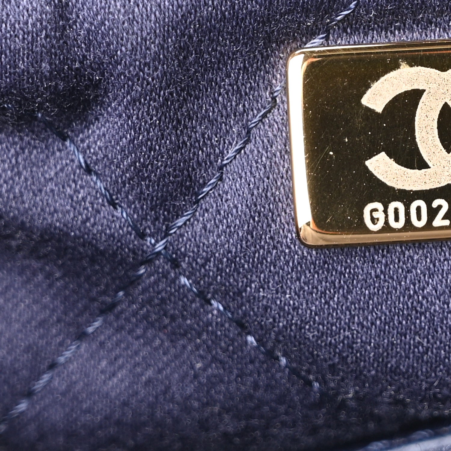 Chanel Shiny Calfskin Quilted Chanel 22 Navy Blue 8 of 11