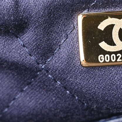 Chanel Shiny Calfskin Quilted Chanel 22 Navy Blue 8 of 11