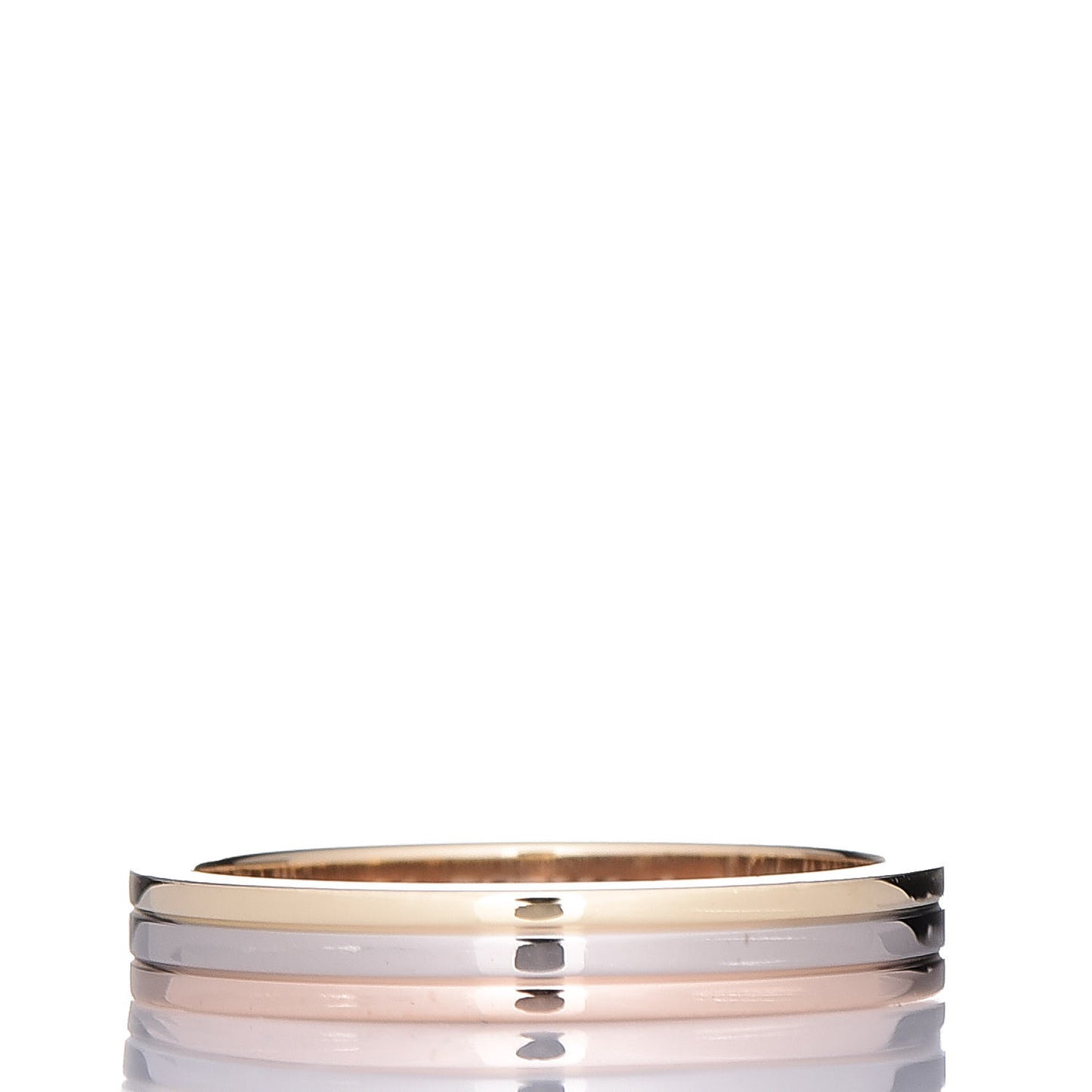 18K White Pink Yellow Gold 3.5mm Vendome Louis Cartier Wedding Band 56 7.5