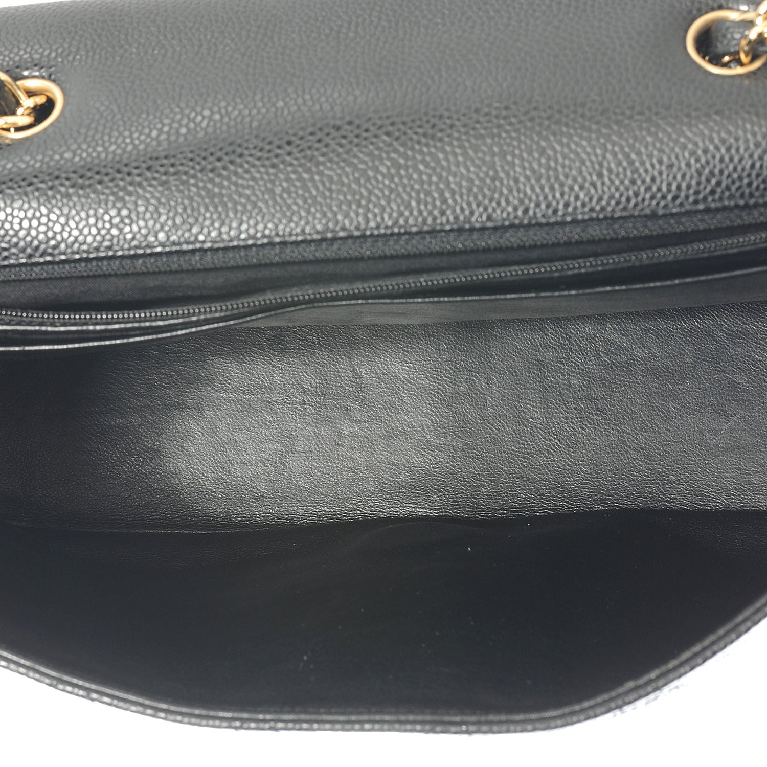 Chanel Caviar Jumbo Single Flap Black 5 of 6