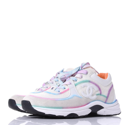 Chanel Wool Suede Calfskin CC Sneakers 39 Multicolor 3 of 11