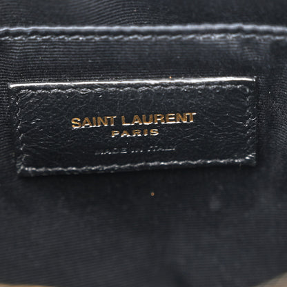 Saint Laurent Suede Matelasse Monogram Lou Camera Bag Cinnamon 6 of 11