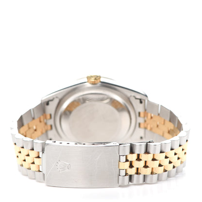 Rolex Stainless Steel 18K Yellow Gold Diamond 36mm Oyster Perpetual Datejust Watch Slate Jubilee 16233 3 of 5