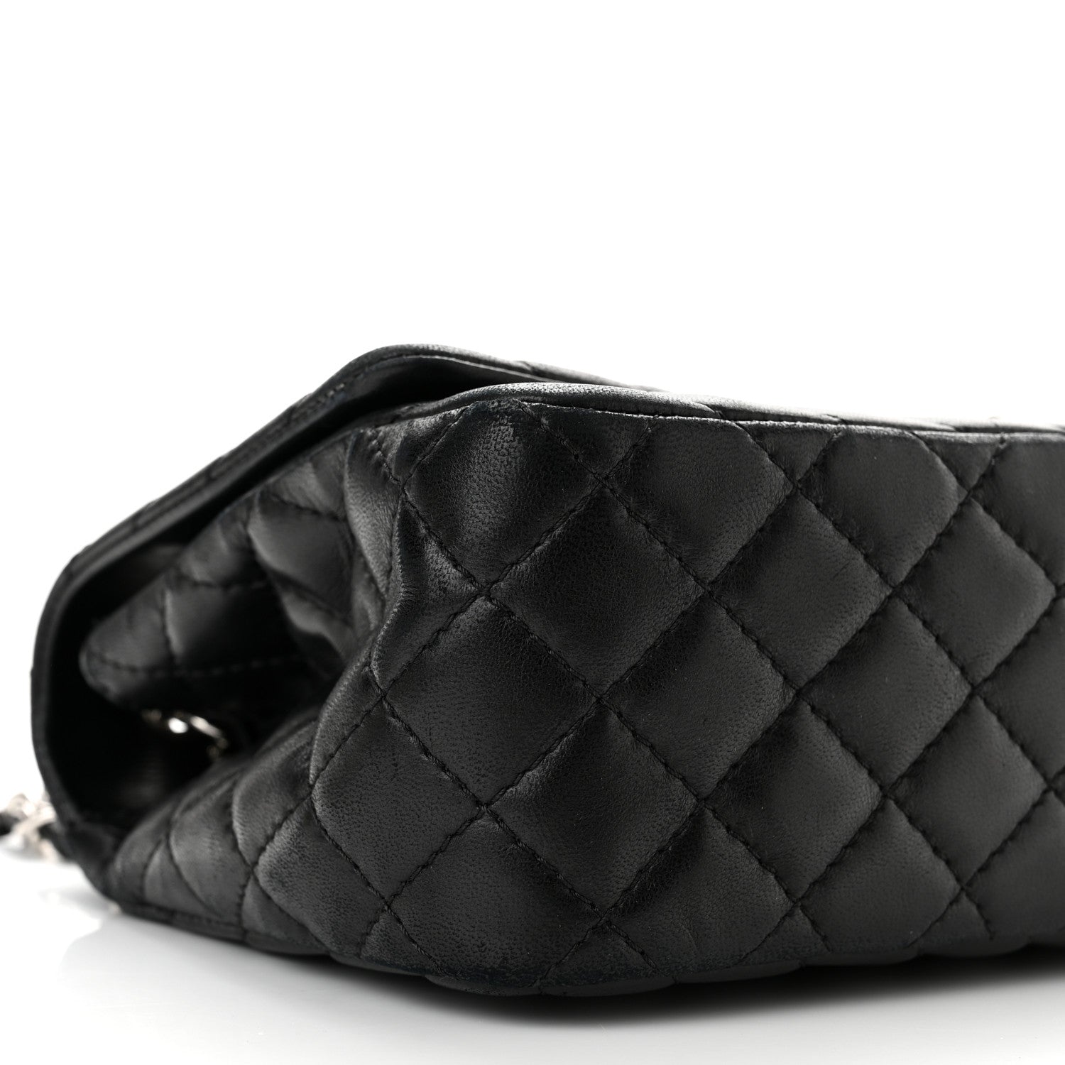 Chanel Lambskin Chevron Quilted Single Flap Black 9 of 10