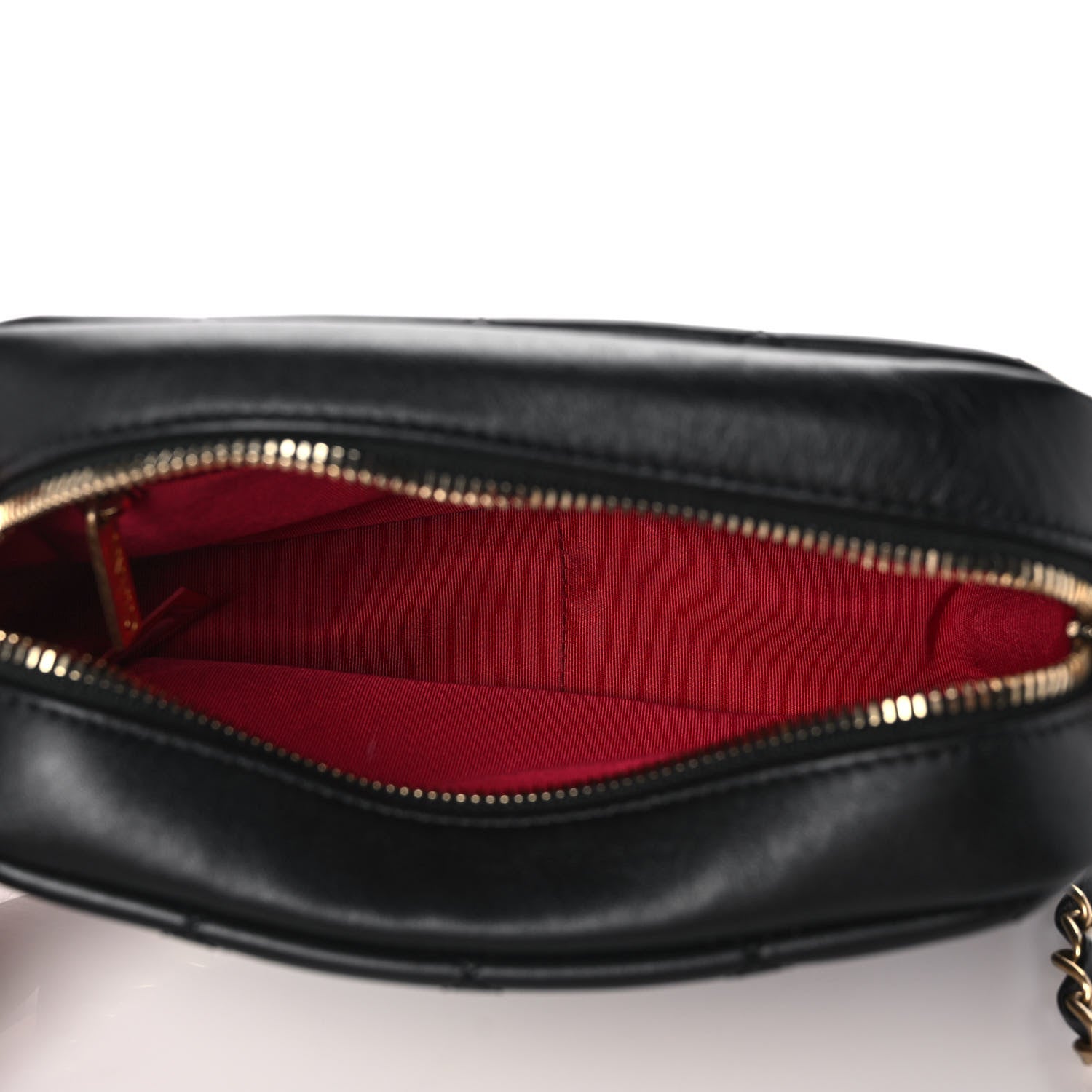 Chanel Calfskin Quilted Enchained Camera Case Bag Black 5 of 13