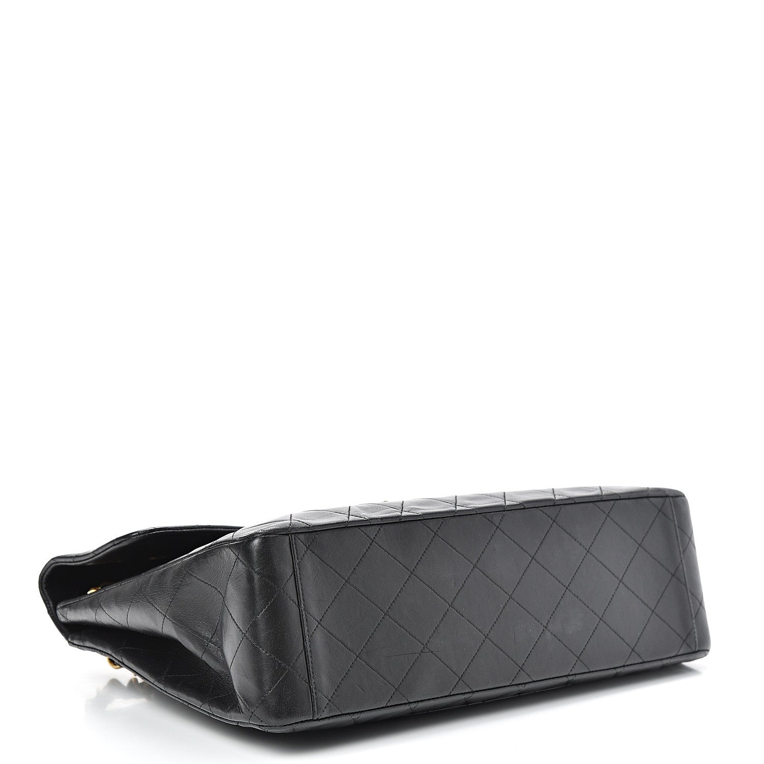 Chanel Lambskin Quilted XL Jumbo Single Flap Black 3 of 19
