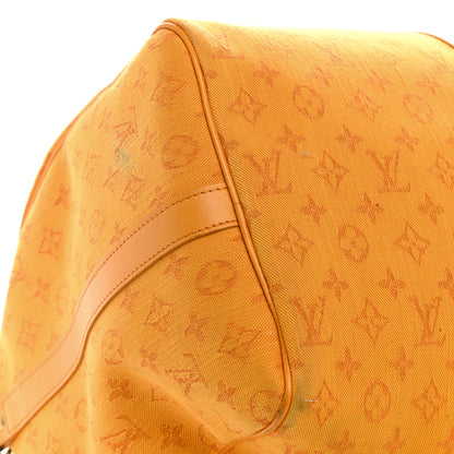 Louis Vuitton Denim Monogram Keepall Bandouliere 50 Ocre 8 of 13