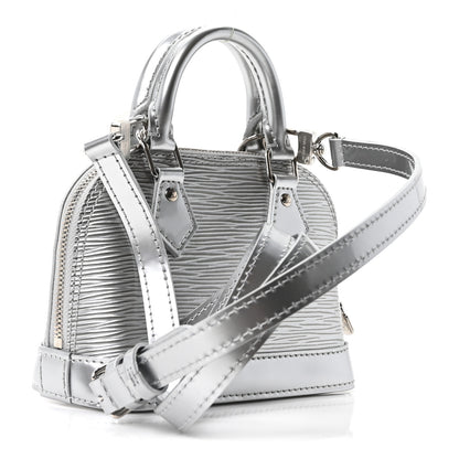Louis Vuitton Epi Nano Alma Metallic Silver 3 of 10