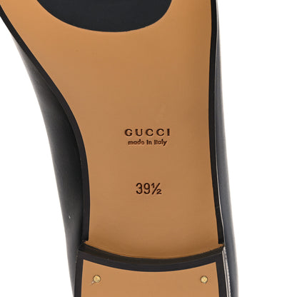 Gucci Calfskin Womens Jordaan Loafers 39.5 Black 6 of 8