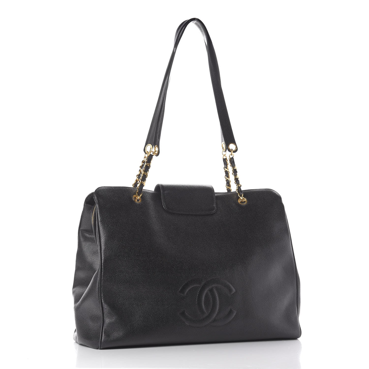 Chanel Caviar XL Weekender Bag Black 2 of 10