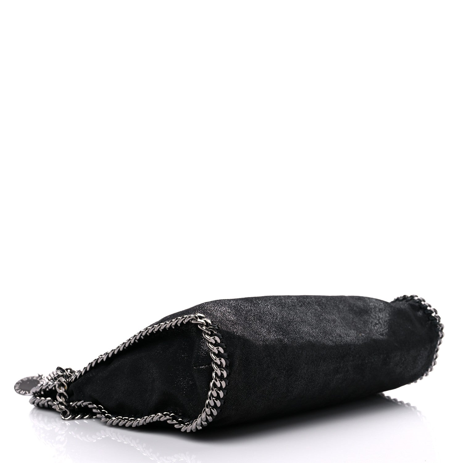 Stella McCartney Embellished Shaggy Deer Small Falabella Fold Over Tote Black 4 of 11