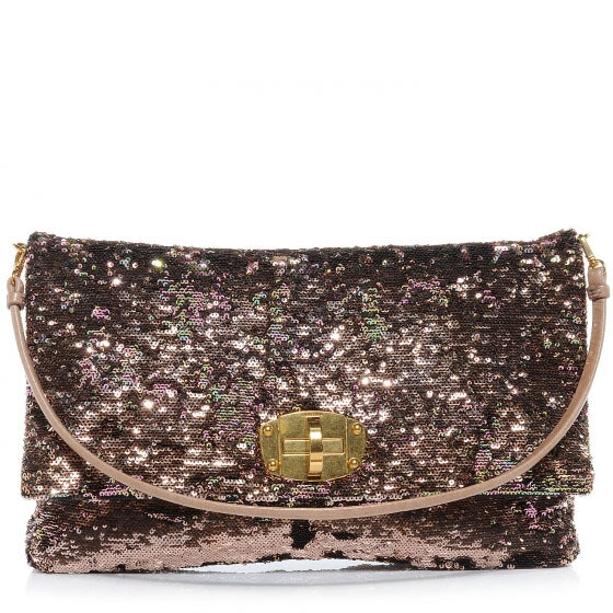 Miu Miu Oversized Sequined Clutch 1 of 8