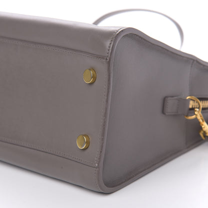 Saint Laurent Calfskin Small Monogram Cabas Earth 9 of 11