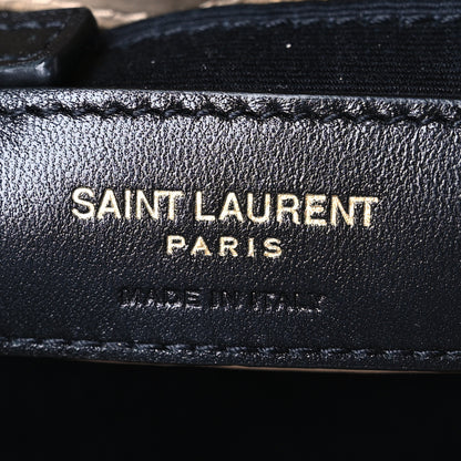 Saint Laurent Calfskin Y Quilted Monogram Toy Loulou Crossbody Bag Taupe 6 of 15