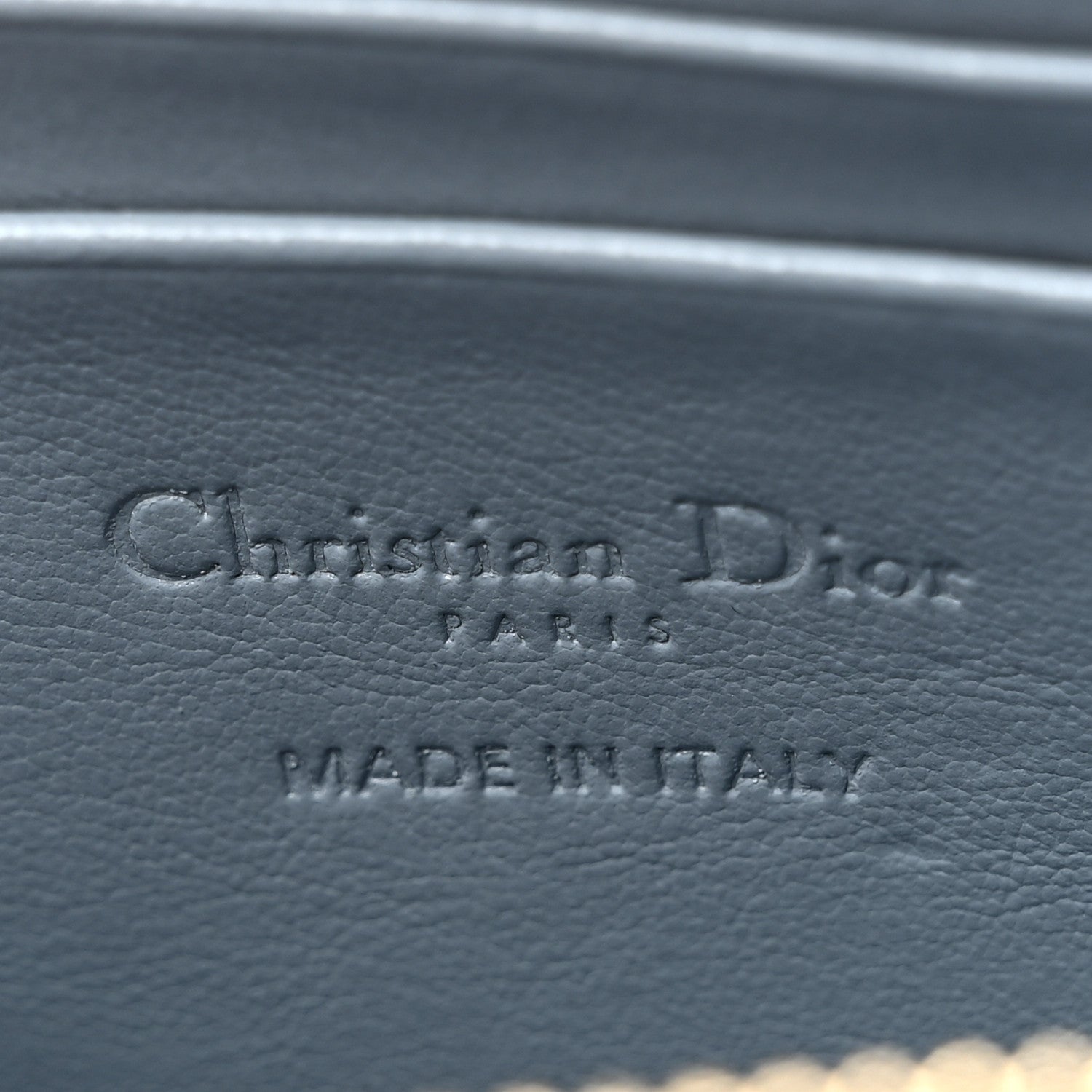 Christian Dior Patent Cannage Lady Dior Phone Holder Bracing Blue 6 of 10