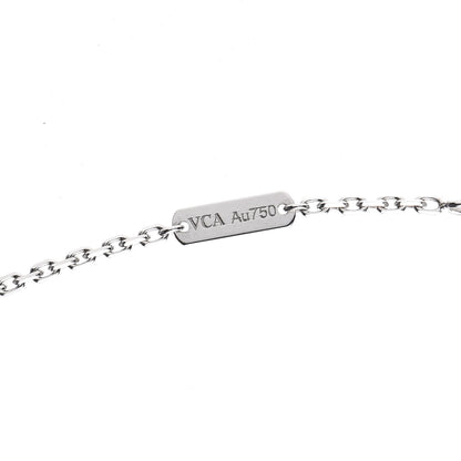 Van Cleef & Arpels 18K White Gold Black Onyx Magic Alhambra Pendant Necklace 7 of 8