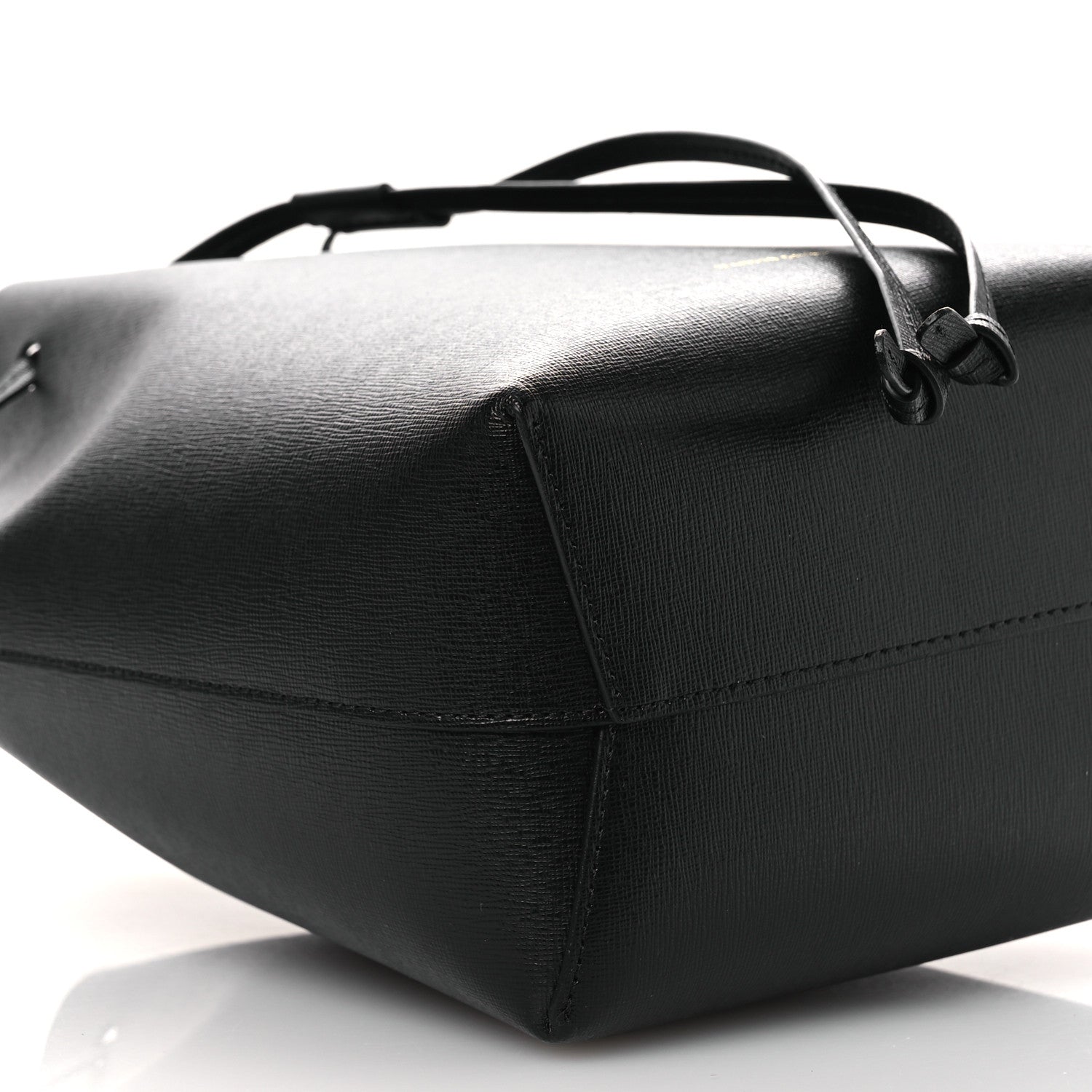 Mansur Gavriel Calfskin Mini Bucket Bag Black Flamma 9 of 10
