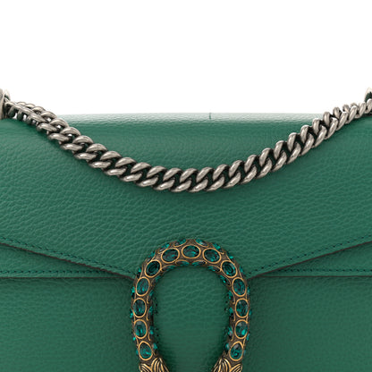 Gucci Pebbled Calfskin Small Dionysus Shoulder Bag Emerald 8 of 15