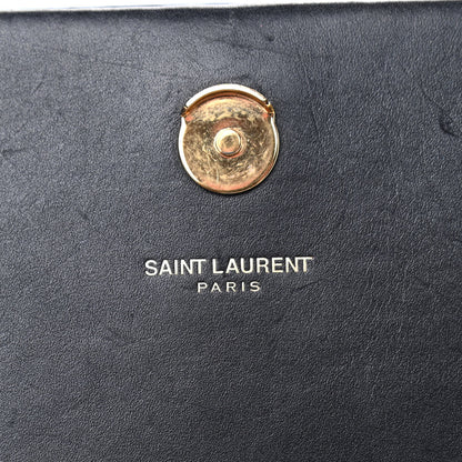 Saint Laurent Smooth Calfskin Classic Monogram Kate Tassel Chain Wallet Black 8 of 9