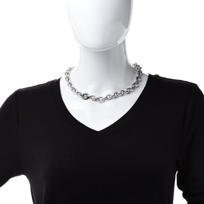 David Yurman Sterling Silver Diamond Midnight Melange Oval Link Necklace 2 of 6