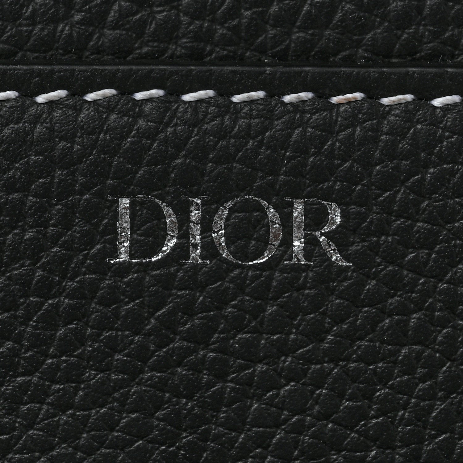 Christian Dior X KAWS Grained Calfskin Saddle Pouch Black 12 of 12