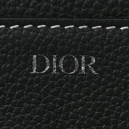 Christian Dior X KAWS Grained Calfskin Saddle Pouch Black 12 of 12