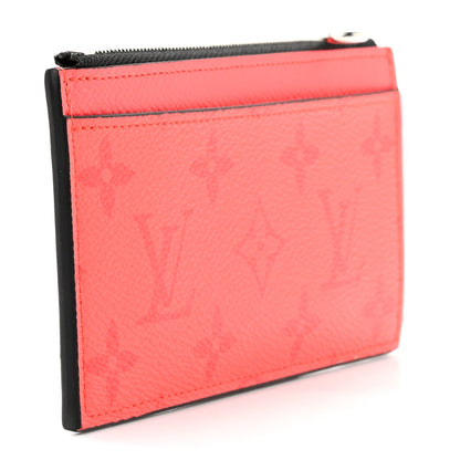 Louis Vuitton Taigarama Coin Card Holder Fire Red 3 of 7