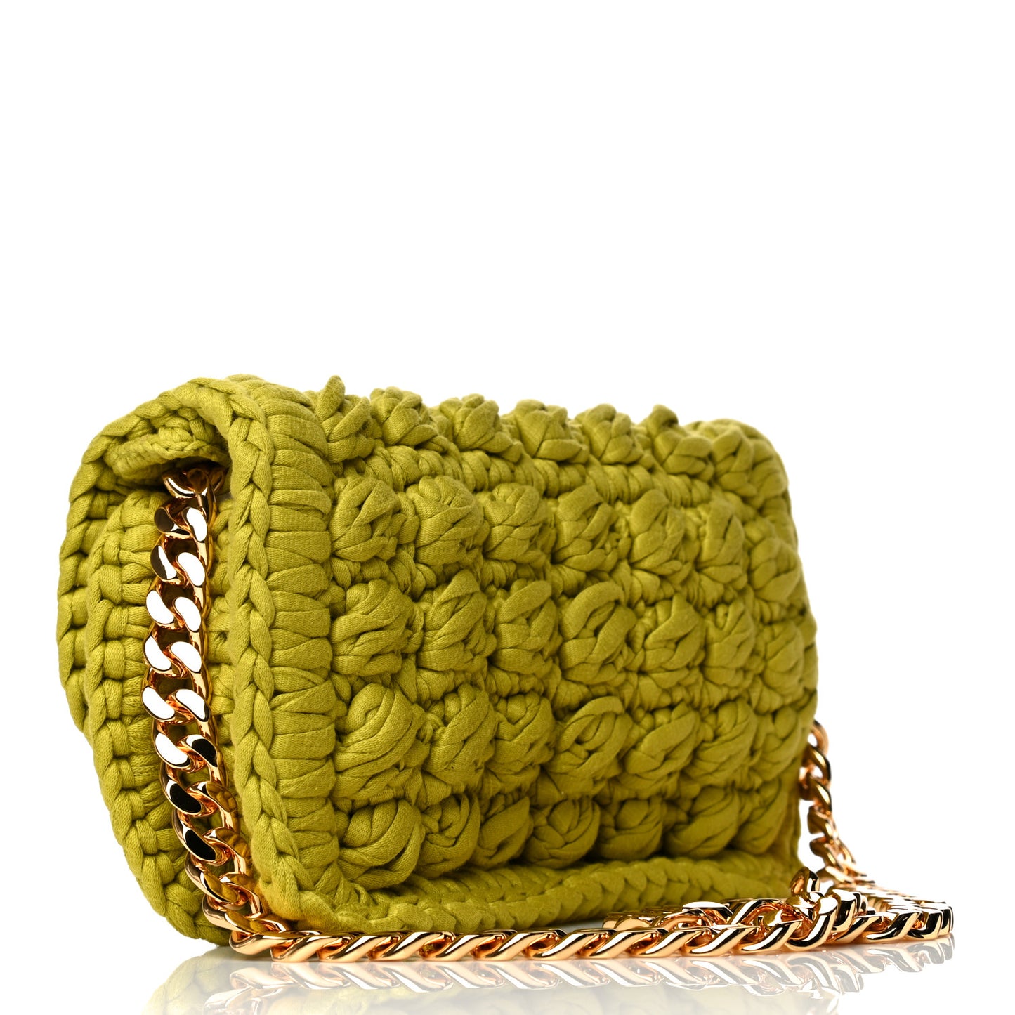 Jersey Crochet Shoulder Bag Kiwi
