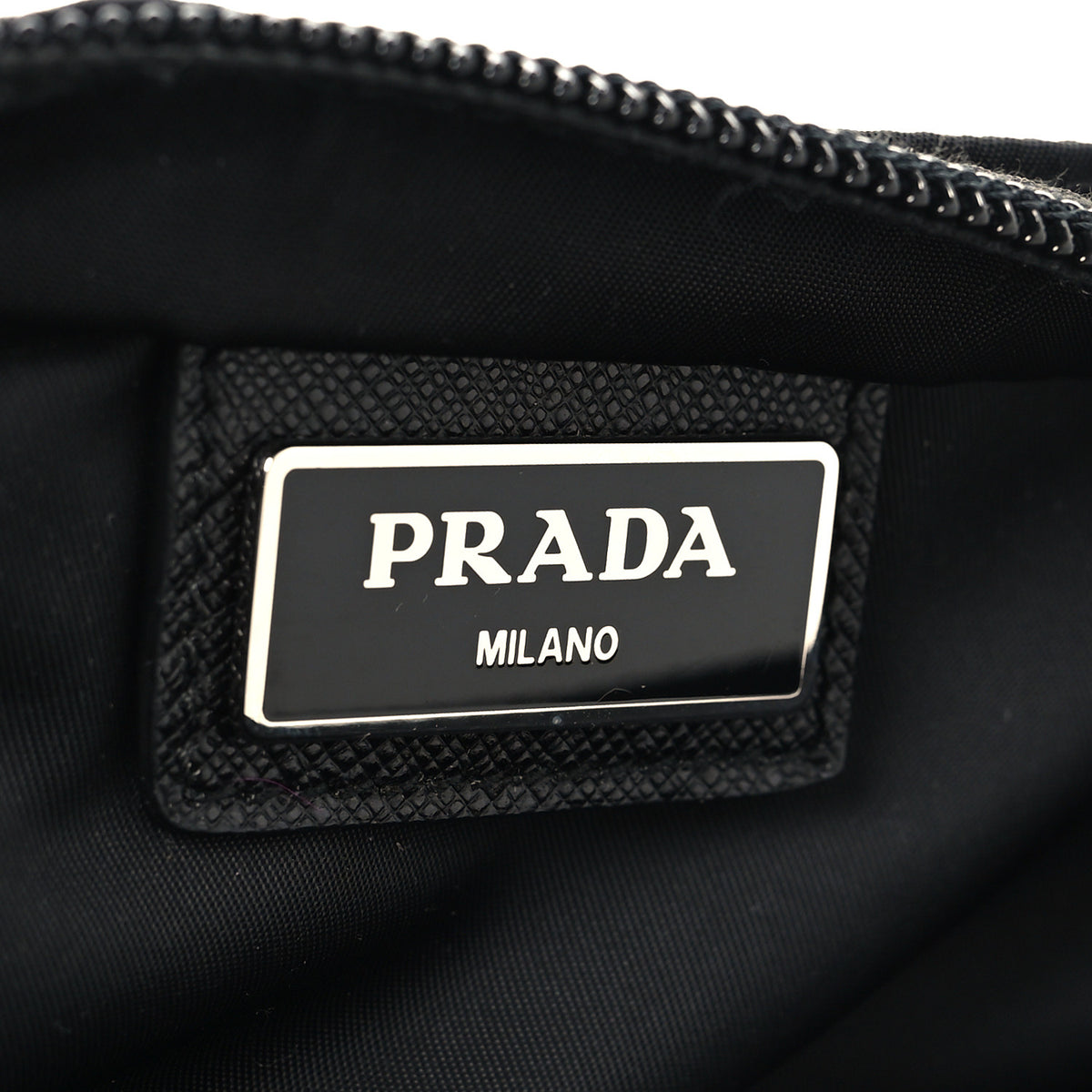 Nylon Vela Flat Messenger Bag Black
