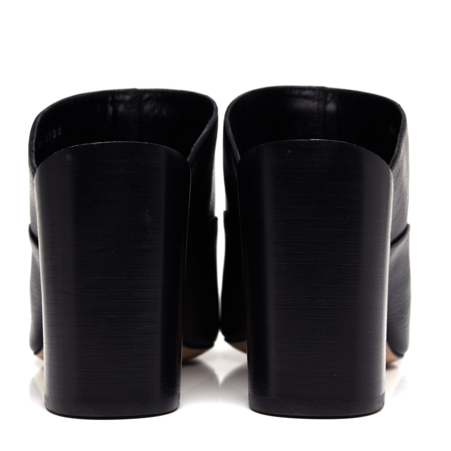 Grained Goatskin 4G Logo Mules 38 Black
